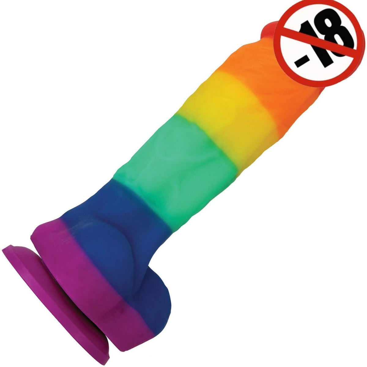 Rainbow Silicone Dildo